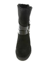 YES Fleece Wedge Ugg Boots Black 330291 - ASH - BALAAN 4