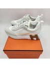 Bouncing Mesh Suede Goatskin Low Top Sneakers Blanc - HERMES - BALAAN 8