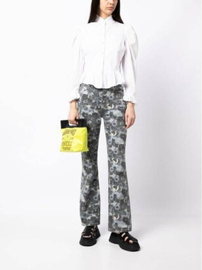 Betzy Print Jeans Grey - GANNI - BALAAN 2