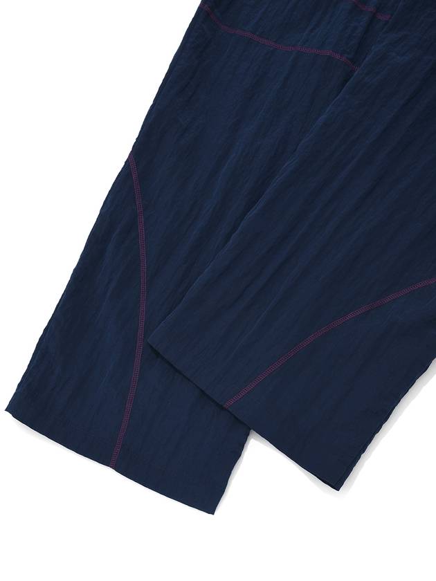 Connected PantsNavy Unisex Nylon Straight Pants Navy - PHOS333 - BALAAN 7