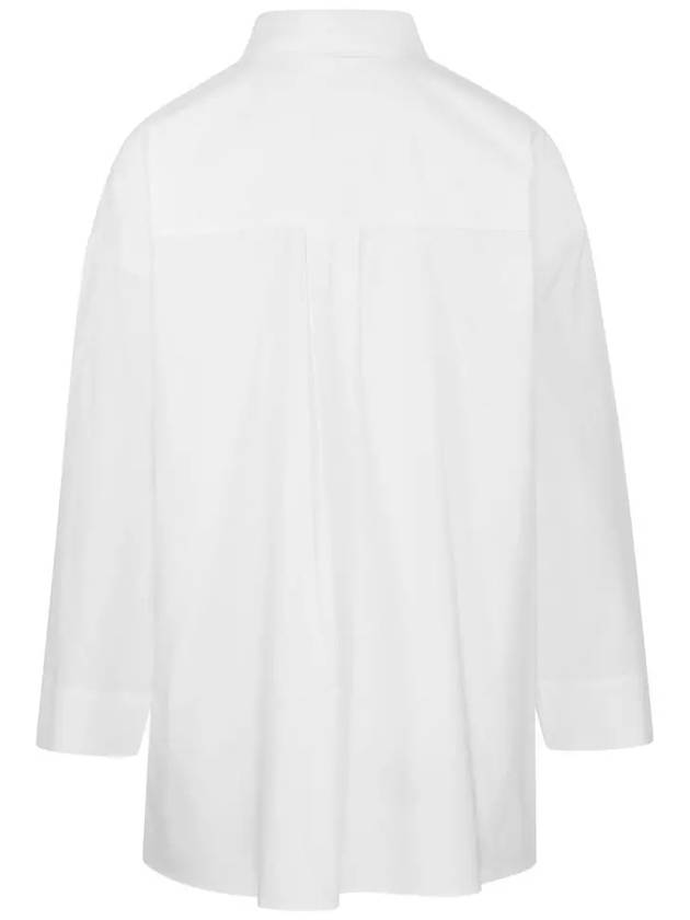 Sylvie Cotton Shirt Long Sleeve White - MAX MARA - BALAAN 4