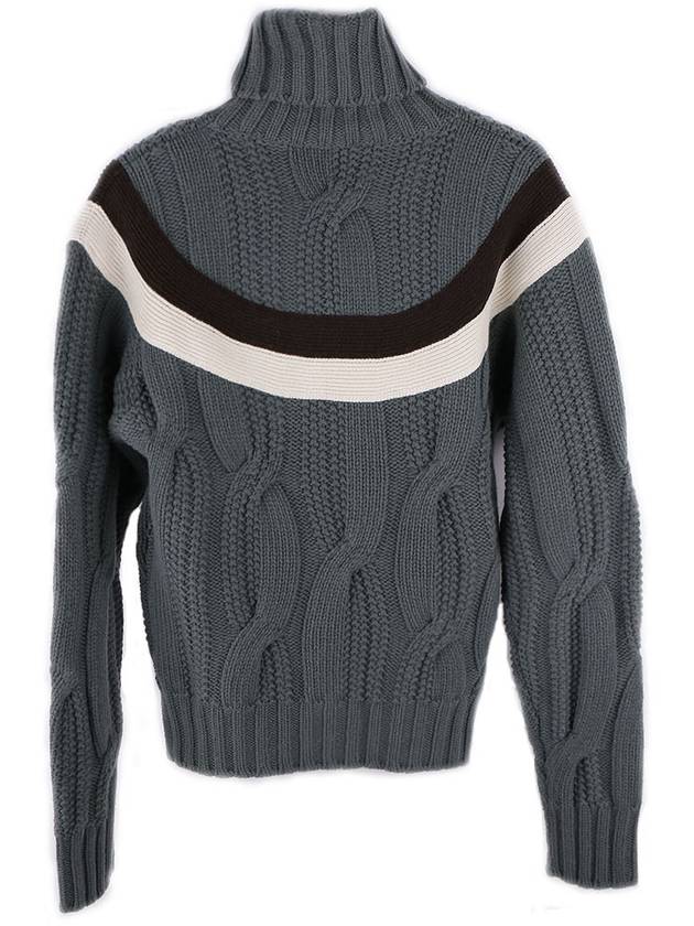 Men s Yoke Torsade Turtleneck Sweater H267275HA09 - HERMES - BALAAN 1