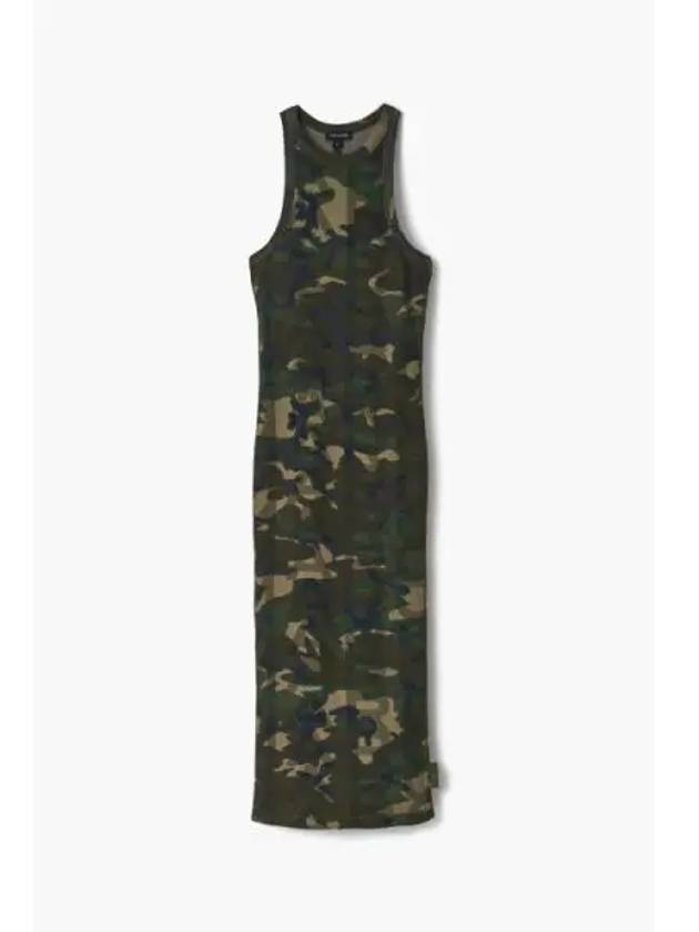 Monogram Camo Racer Rib Dress Multi MJDAM24004KHX - MARC JACOBS - BALAAN 1