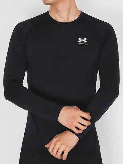 Men's Heat Gear Compression Long Sleeve T-Shirt Black - UNDER ARMOUR - BALAAN 2