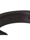 Round Buckle 30mm Reversible Leather Belt Black Brown - MONTBLANC - BALAAN 6