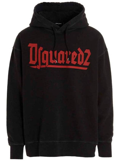 23 ss logo print hood S74GU0703 S25463 814 B0230274186 - DSQUARED2 - BALAAN 2