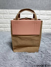 Baker Tote Bag Small Pink Black Baker Bag - ACNE STUDIOS - BALAAN 2