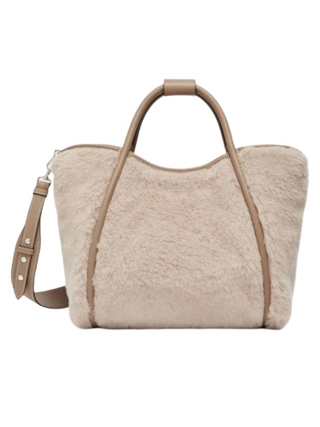 Tmarins 1 Teddy Tote Bag Beige - MAX MARA - BALAAN 1