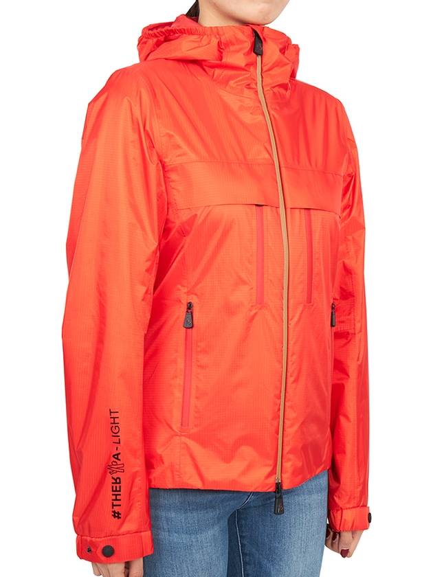 Vouvry Hooded Jacket Coral Red - MONCLER - BALAAN 5