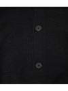 Keve Face Wool V-neck Cardigan Black - ACNE STUDIOS - BALAAN 6