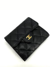 Caviar gold flap bi fold wallet - CHANEL - BALAAN 7