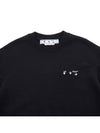 Hands Off Logo Sweatshirt Sweatshirt Black - OFF WHITE - BALAAN 4