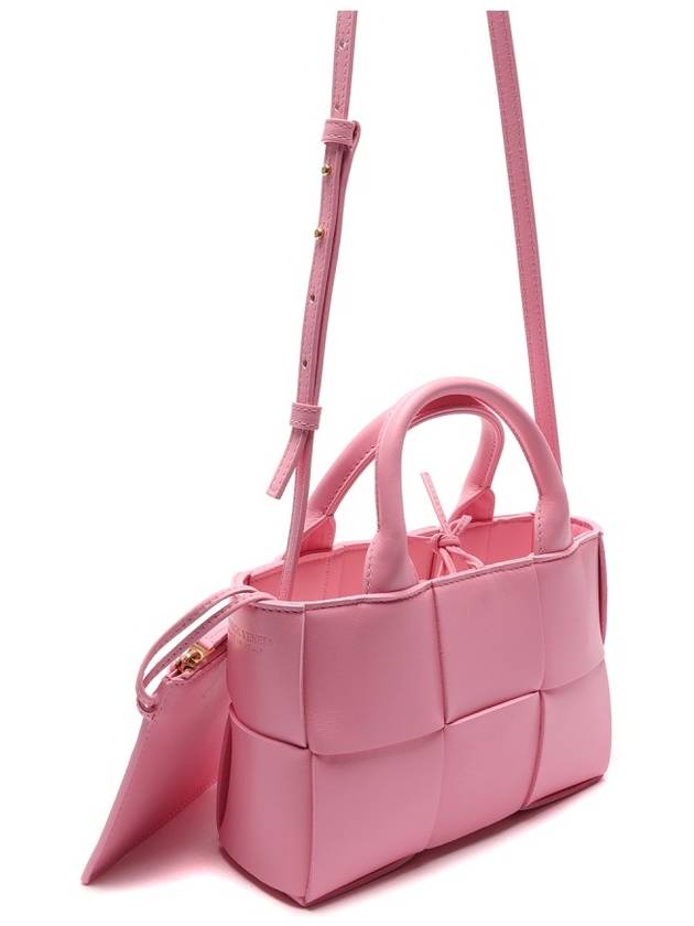 Candy Acro Intrecciato Tote Bag Pink - BOTTEGA VENETA - BALAAN 4