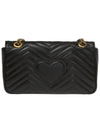 GG Marmont Matelasse Small Shoulder Bag Black - GUCCI - BALAAN 4