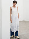 Lace sleeveless dress white - MITTE - BALAAN 5