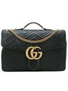 GG Marmont Big Shoulder Bag Black - GUCCI - BALAAN.