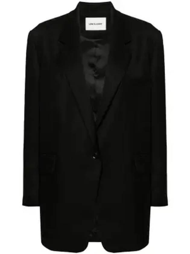 Overfit wool jacket black - LOW CLASSIC - BALAAN 1