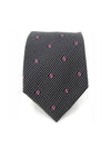 GG Dot Pattern Silk Tie Grey Pink - GUCCI - BALAAN 1