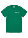 Racquet Club Logo Print Cotton Short Sleeve T-Shirt Green - SPORTY & RICH - BALAAN 1