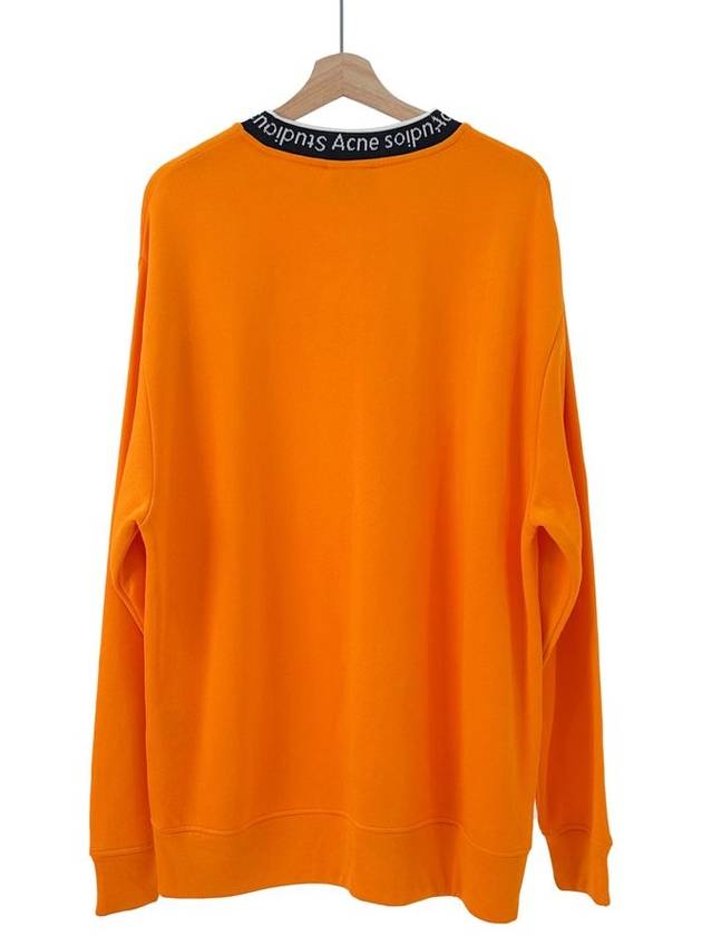 M Men s Full Tone Neck Logo Overfit Sweatshirt Orange - ACNE STUDIOS - BALAAN 3