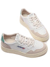 Women's Medalist Low Top Sneakers Green Tab White - AUTRY - BALAAN 6