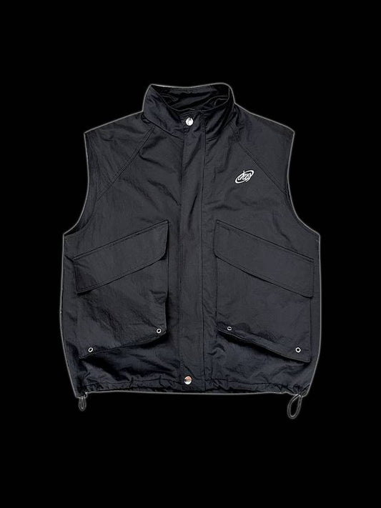 WINDBREAKER PADDING CARGO ZIPUP VEST BLACK - DRUG PRODUCT - BALAAN 1