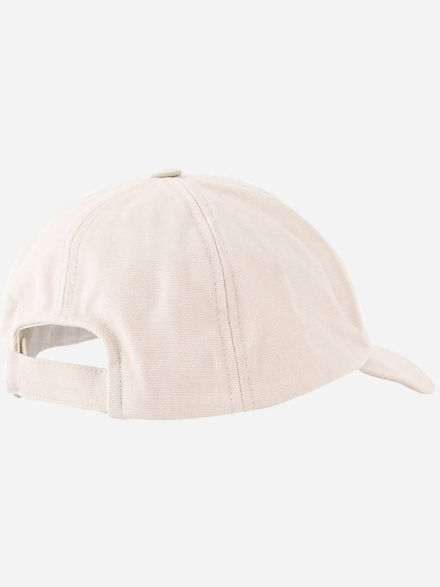 Tyron Logo Cotton Ball Cap Beige - ISABEL MARANT - BALAAN 4