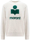 Mikoy Logo Print Sweatshirt White - ISABEL MARANT - BALAAN 2