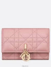 XS Lady Cannage Lambskin Half Wallet Antique Pink - DIOR - BALAAN 2