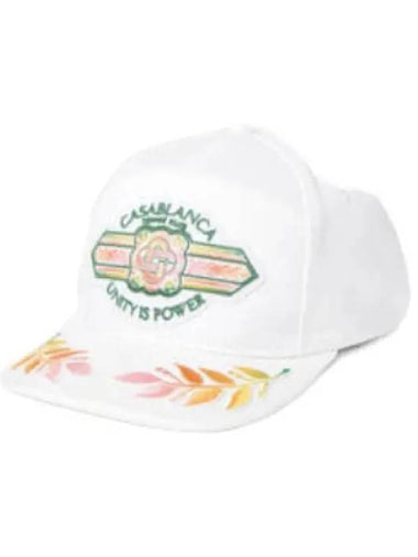 Unity Is Power Cap White Twill - CASABLANCA - BALAAN 1