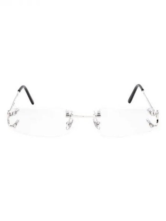 flat rimless silver glasses - CARTIER - BALAAN 1