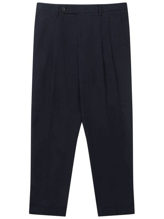 Two-Tuck Tapered Chino Pants Navy SWP02211NV - SOLEW - BALAAN 2