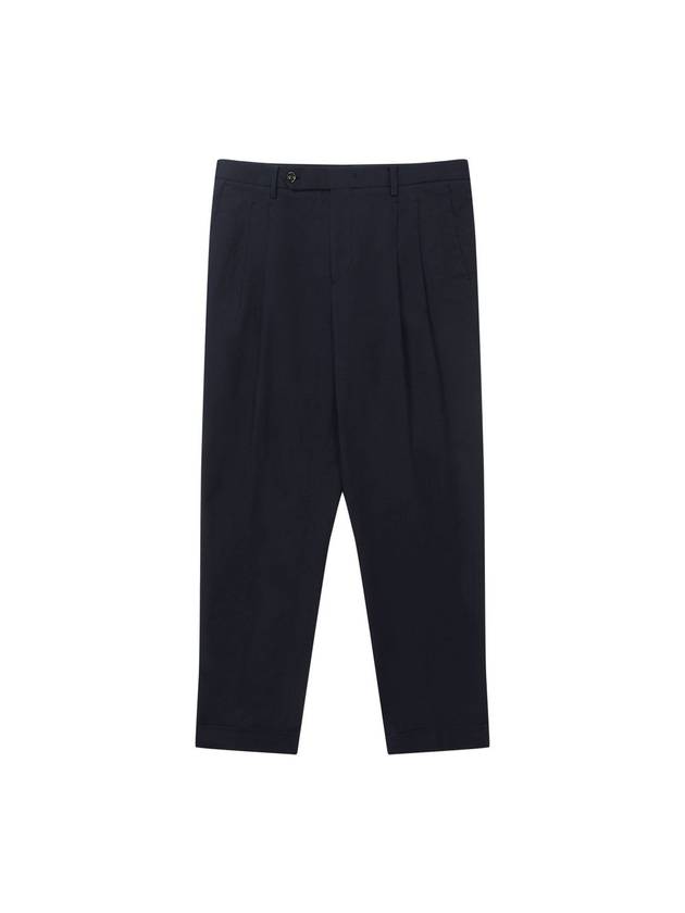 Two-Tuck Tapered Chino Pants Navy - SOLEW - BALAAN 2