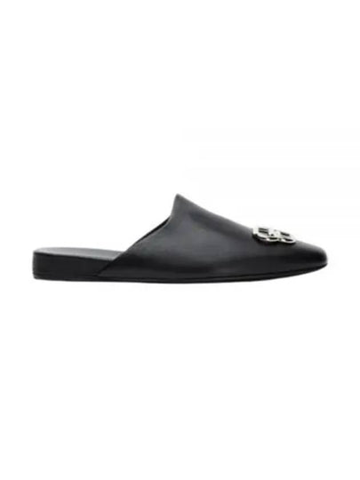 BB Logo Leather Mule Black - BALENCIAGA - BALAAN 2