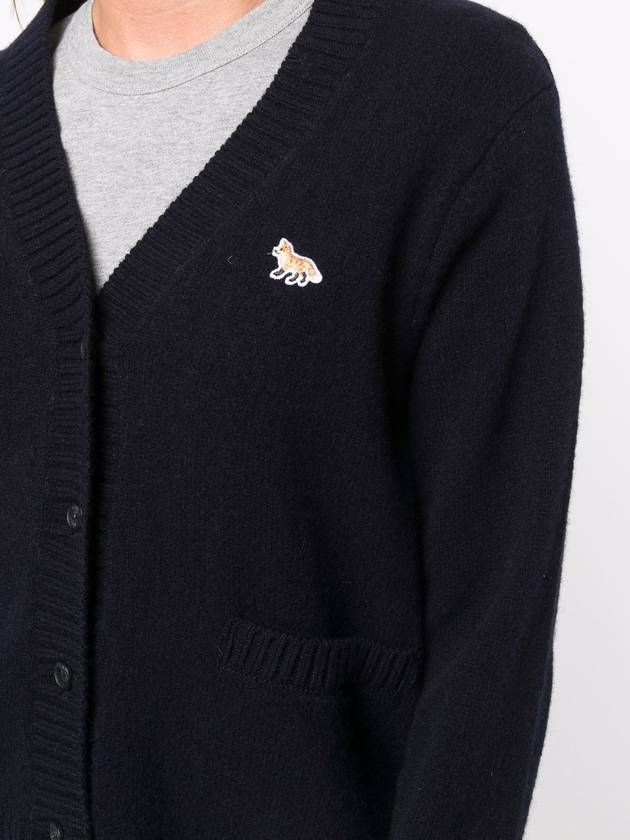 Baby Fox Patch Boxy Cardigan Navy - MAISON KITSUNE - BALAAN 6