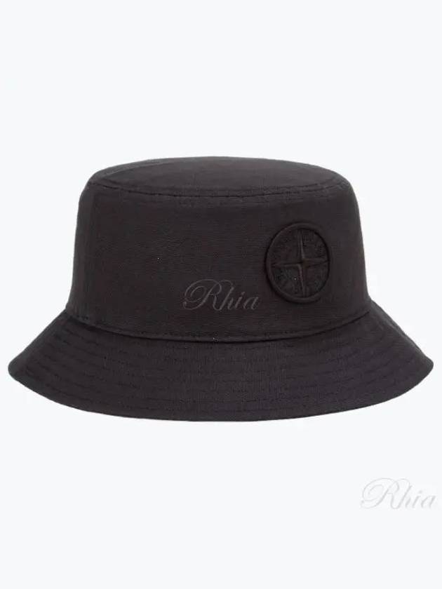 Kids Logo Patch Bucket Black - STONE ISLAND - BALAAN 2