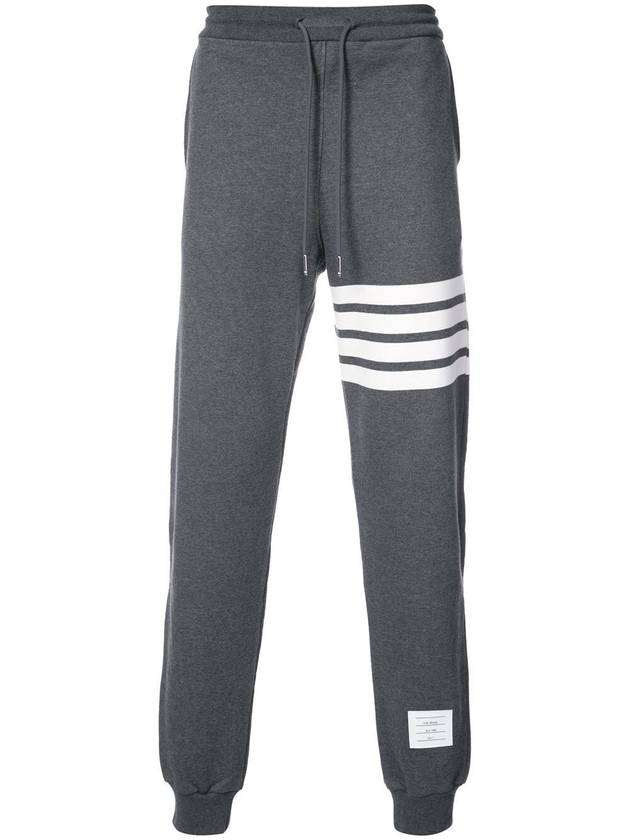 Signature 4 Bar Stripe Track Pants Dark Grey - THOM BROWNE - BALAAN 2