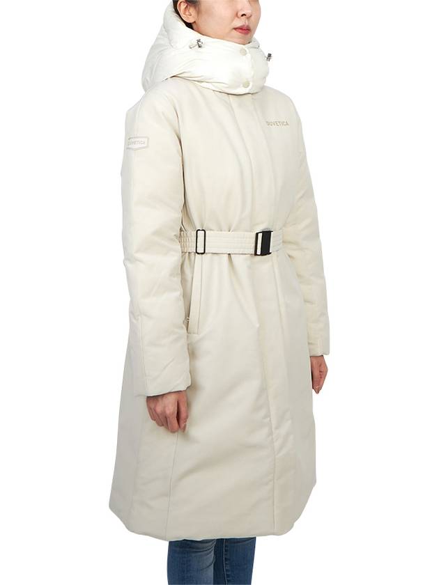 Women's Cortina Long Padding Ivory - DUVETICA - BALAAN 4