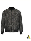 Embroidered Logo Reversible Bomber Jacket Grey - VERSACE - BALAAN 2