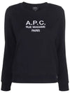 Women's Tina Logo Sweat Sweatshirt Black - A.P.C. - BALAAN 2