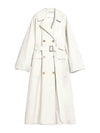 The Cube Atrench Water Repellent Trench Coat Ecru - MAX MARA - BALAAN.