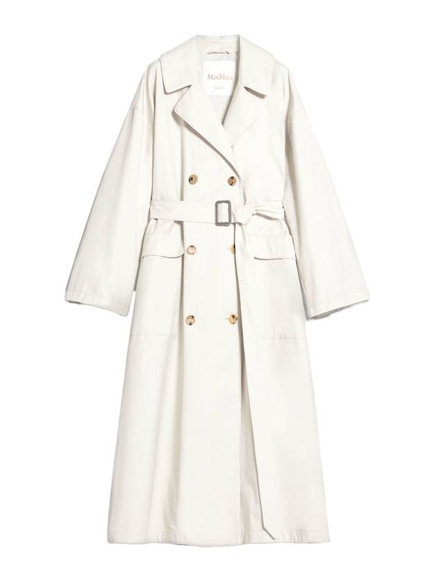 Atrench Water Repellent Trench Coat Ecru - MAX MARA - BALAAN 1