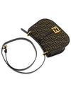 FF Logo Medium Shoulder Bag Brown - FENDI - BALAAN 3