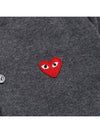 Heart Waffen Cardigan AX N007 051 3 GRAY - COMME DES GARCONS - BALAAN 10