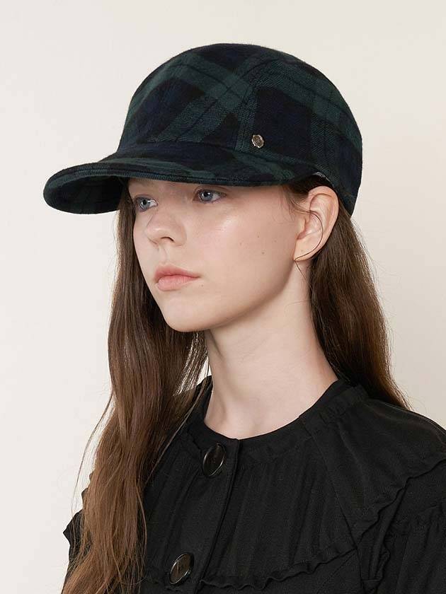 Oh Boy Cap Tartan Green - BROWN HAT - BALAAN 1