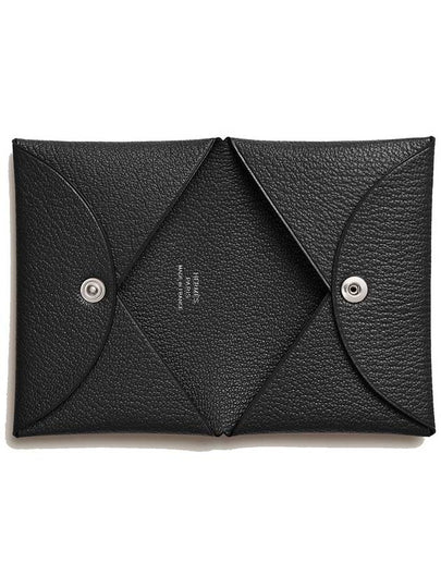 Calvi Card Wallet Black - HERMES - BALAAN 2