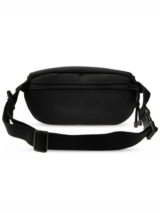 Logo Embellished Cotton Belt Bag Black - VETEMENTS - BALAAN 4