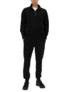 Diagonal Raised Fleece Half Zipped Sweatshirt Black - CP COMPANY - BALAAN 5