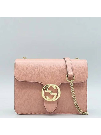 510304 GG logo indigo pink color interlocking chain shoulder and cross bag - GUCCI - BALAAN 2