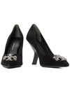 Eleanor Square Pumps Heel Black - TORY BURCH - BALAAN.